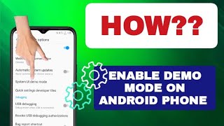 How To Enable Demo Mode On Android Phone [upl. by Einnalem]