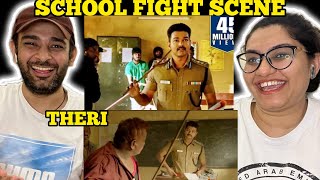 THERI SCHOOL FIGHT SCENE REACTION  Thalapathy  Vijay [upl. by Aneehsak659]