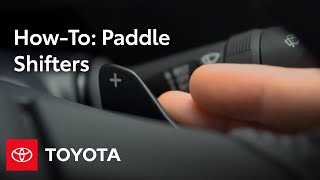 2014 Corolla HowTo Paddle Shifters  Toyota [upl. by Aiuqes]