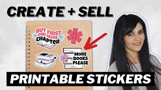 Create PRINTABLE Stickers that will ACTUALLY Sell on Etsy FULL Tutorial [upl. by Everest]