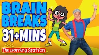 Brain Breaks ♫ Action Songs and Dance Songs for Kids Playlist ♫ Move and Freeze ♫ Kids Songs [upl. by Pauiie]