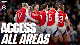 ACCESS ALL AREAS  Arsenal vs Brighton 50  5 goals Hurtig scores behind the scenes amp more [upl. by Elrak]