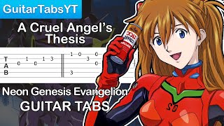 Neon Genesis Evangelion  A Cruel Angels Thesis Opening Guitar Tutorial  Guitar Lesson  TABS [upl. by Garibull]