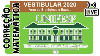 🔴 UNIFESP Correção da prova 2020 de Matemática Questões de 16 até 20 [upl. by Eekaz]