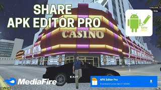 SHARE APK EDITOR PRO DIJAMIN WORK  LINK MEDIAFIRE [upl. by Norrehc]