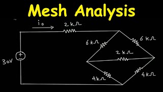 mesh analysis problems 3 loops [upl. by Bottali]