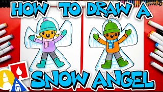 How To Draw A Snow Angel [upl. by Aihsekyw]