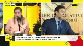 Ovelar justifica contratación de su hijo [upl. by Sucramed3]