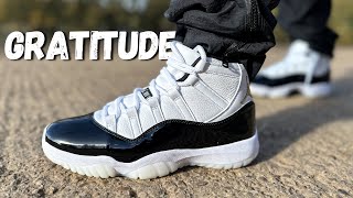 Did They Get It Right Jordan 11 GRATITUDE Review amp On Foot [upl. by Jasik606]