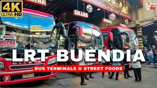 4K Bus Terminals amp Street Foods in LRT Buendia or Gil Puyat  Pasay Philippines [upl. by Loyce839]