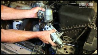 How to change Starter Assembly  1997 Toyota Camry [upl. by Lundt]