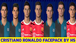 PES 2017  New Cristiano Ronaldo Facepack 20072022 [upl. by Marti773]