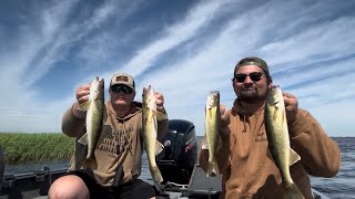 Cane Bed Fishing for Walleye on Lake Poygan [upl. by Gibert]