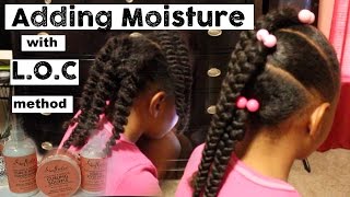 Adding Moisture to Old Hair  LOC Method ▸ Shea Moisture Coconut amp Hibiscus Line [upl. by Martijn599]