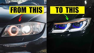 UPGRADE BMW E90 HEADLIGHT TO NEW BMW G20 STYLE  Complete Installation Guide [upl. by Oigroig]