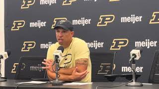 Purdue head coach Ryan Walters after loss to Notre Dame [upl. by Leiva290]