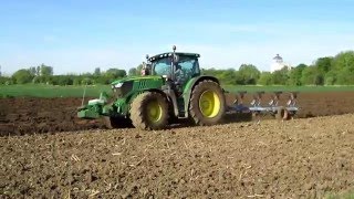 John Deere 6210R  Lemken Europal 7 [upl. by Beauregard663]