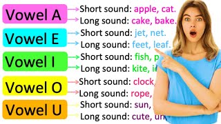 VOWELS amp CONSONANTS  Whats the difference  Learn with examples [upl. by Ardelle]