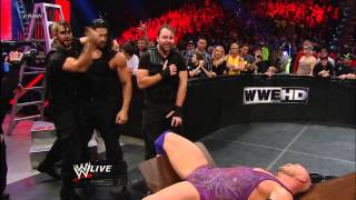 Ryback vs CM Punk  Tables Ladders and Chairs WWE Title Match Raw Jan 7 2013 [upl. by Ydde355]