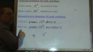 Chemistry Tutorial 114 BronstedLowry Alternate Theory Of Acids And Bases [upl. by Severson]