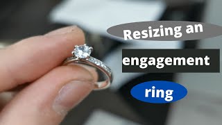 Resizing an engagement ring [upl. by Ahseena]