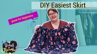 Easiest Skirt Ever  for the complete beginner [upl. by Annayoj]