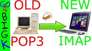 POP3 to IMAP account How to move old email folders to new PC [upl. by Goat]