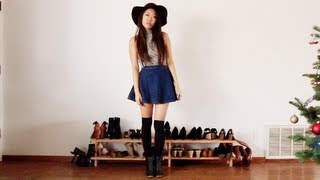 How I Style Over the Knee Socks Thigh Highs [upl. by Wehner]