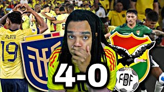 ECUADOR vs BOLIVIA 40 REACCIÓN DE COLOMBIANO [upl. by Baptiste]