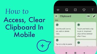 How to access view find clear and use clipboard on Android mobile [upl. by Yrrol]