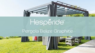 Découvrez notre pergola Belize Graphite 3 x 38 m  Mobilier de jardin Hespéride [upl. by Kramlich]