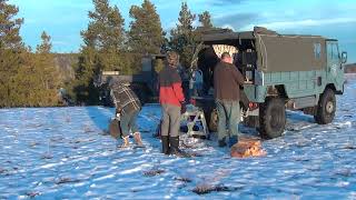 Land Rover 101 Winter Camp Out in a Chilly 7c [upl. by Ultima961]