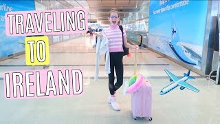 Traveling to Ireland International Plane Trip  Dublin Vlog Part 1 [upl. by Anaitsirk]