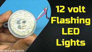 12 volt flashing LED Lights flashing led lights fast flashing lights overlay [upl. by Aihsei]