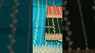 Latest designs embroided designer handwork party wear ytshort viralvideos stylish [upl. by Donella912]