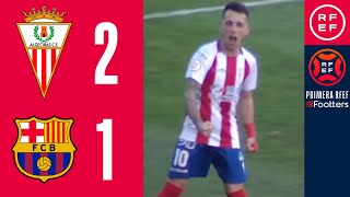 RESUMEN  Algeciras CF 21 FC Barcelona  PrimeraRFEF  Jornada 22  Grupo 2 [upl. by Lladnarc]