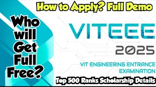 VITEEE 2025How to apply for VITEEE 2025Full demo video to apply for VITEEE 2025Vincent Maths [upl. by Roban]