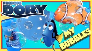 Finding Dory Nemo Bubble Wand And Bubbles  Nemo has Fun Blowing the Biggest Bubble in The World [upl. by Erlandson96]