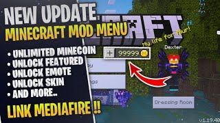 Minecraft Mod Menu v11940 Unlimited Minecoins MinecraftPE Mod 11940 New Update [upl. by Azrim538]