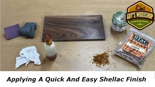 Applying A Quick And Easy Shellac Finish [upl. by Chen]