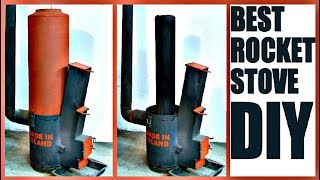 Best ROCKET STOVE DIY Plans [upl. by Hanoy620]