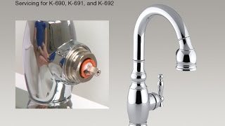 Handle Adjustment for Vinnata and Clairette PullDown Kitchen Sink Faucets [upl. by Cela]