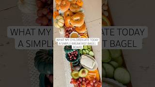 My Kids LOVE This Simple Breakfast Bagel Board [upl. by Dupre]