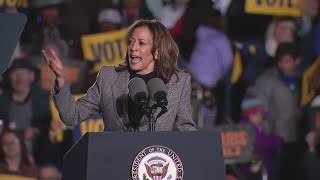 Kamala Harris and Tim Walz campaign in Ann Arbor garnering young voter support [upl. by Ielirol]