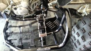 Rock pro nerf bars install 2012 YFZ 450 [upl. by Dekow]