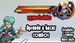 Guía Hacer COMBOS CON DAÑO Sistema de escalado y Counter  Skullgirls 2nd Encore [upl. by Noira]