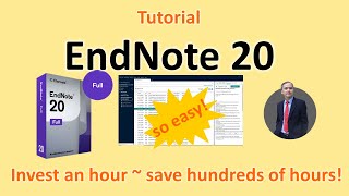 Endnote 20 Tutorial  Endnote selflearning [upl. by Nalyt]