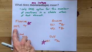 What does MONOISOTOPIC mean [upl. by Dnomra]