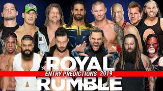 WWE Mens Royal Rumble 2019 entry prediction [upl. by Oswal814]