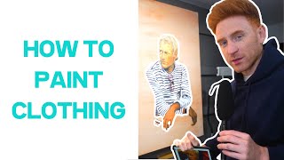 HOW TO PAINT CLOTHES WITH OIL PAINT [upl. by Eytteb]